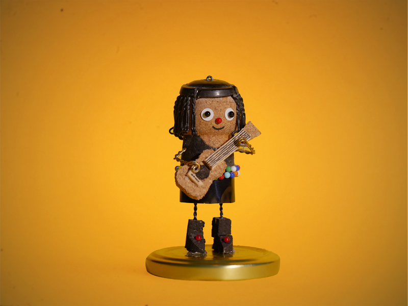 Babiol avec sa guitare